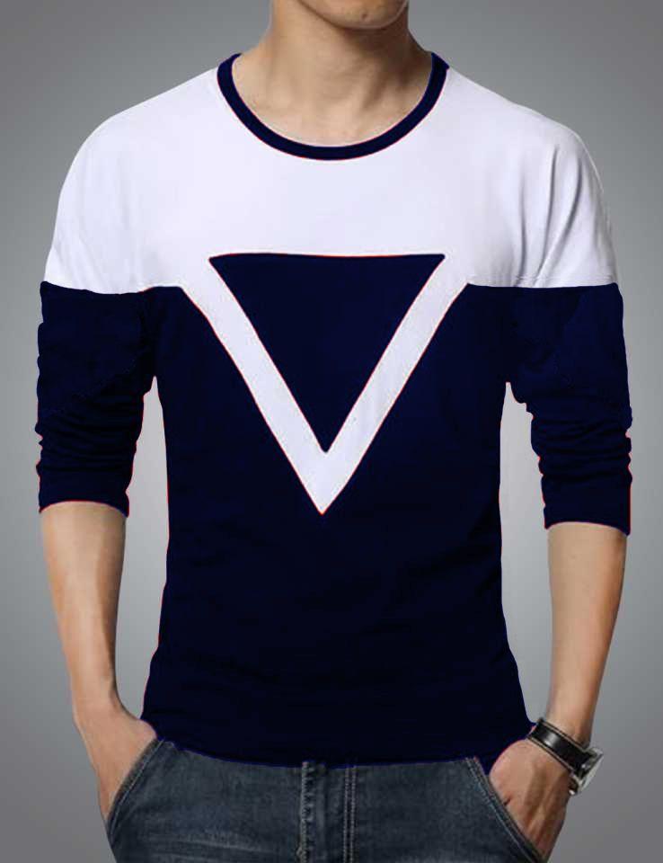 Cotton Blend Stripes Full Sleeves T-Shirt – Effortless Style & Everyday Comfort