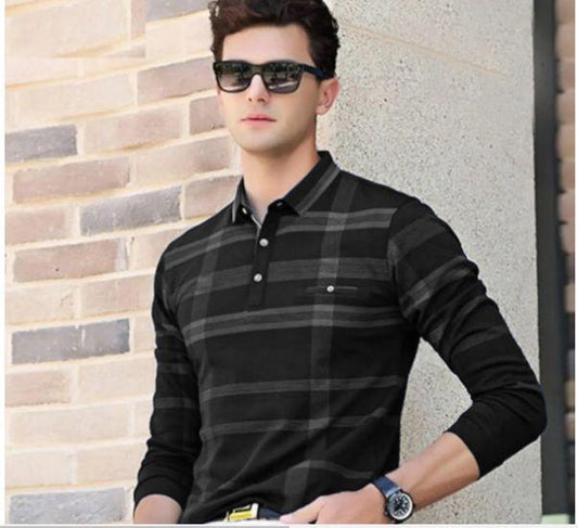 Cotton Blend Solid Full Sleeves T-Shirt – Everyday Comfort & Timeless Style