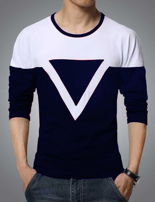 Cotton Blend Stripes Full Sleeves T-Shirt – Effortless Style & Everyday Comfort